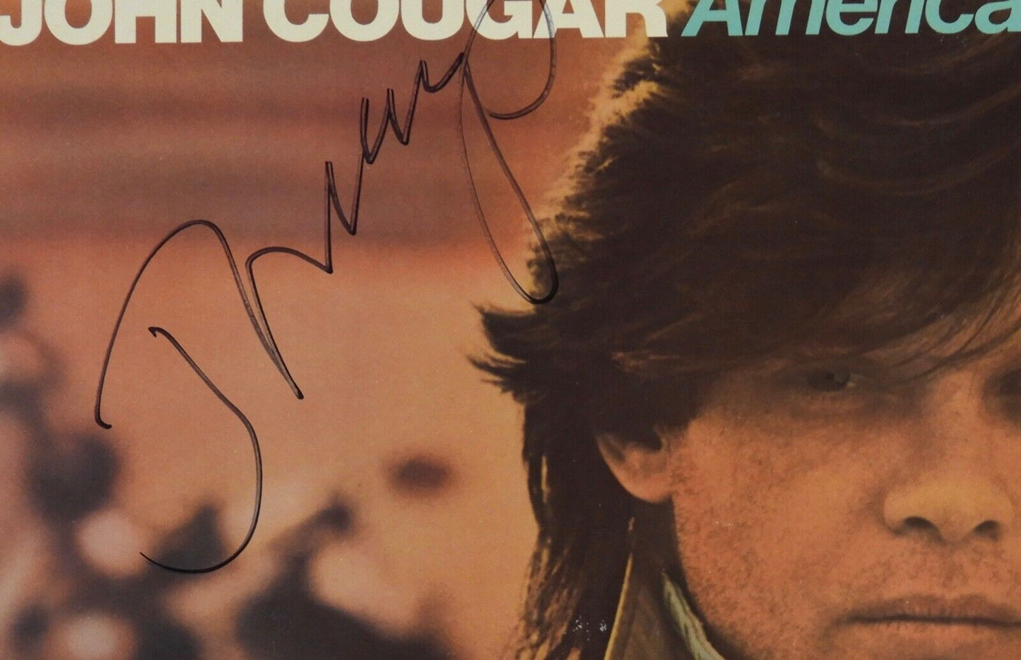 John Cougar Mellencamp JSA Signed Autograph Album Vinyl Record LP American Fool