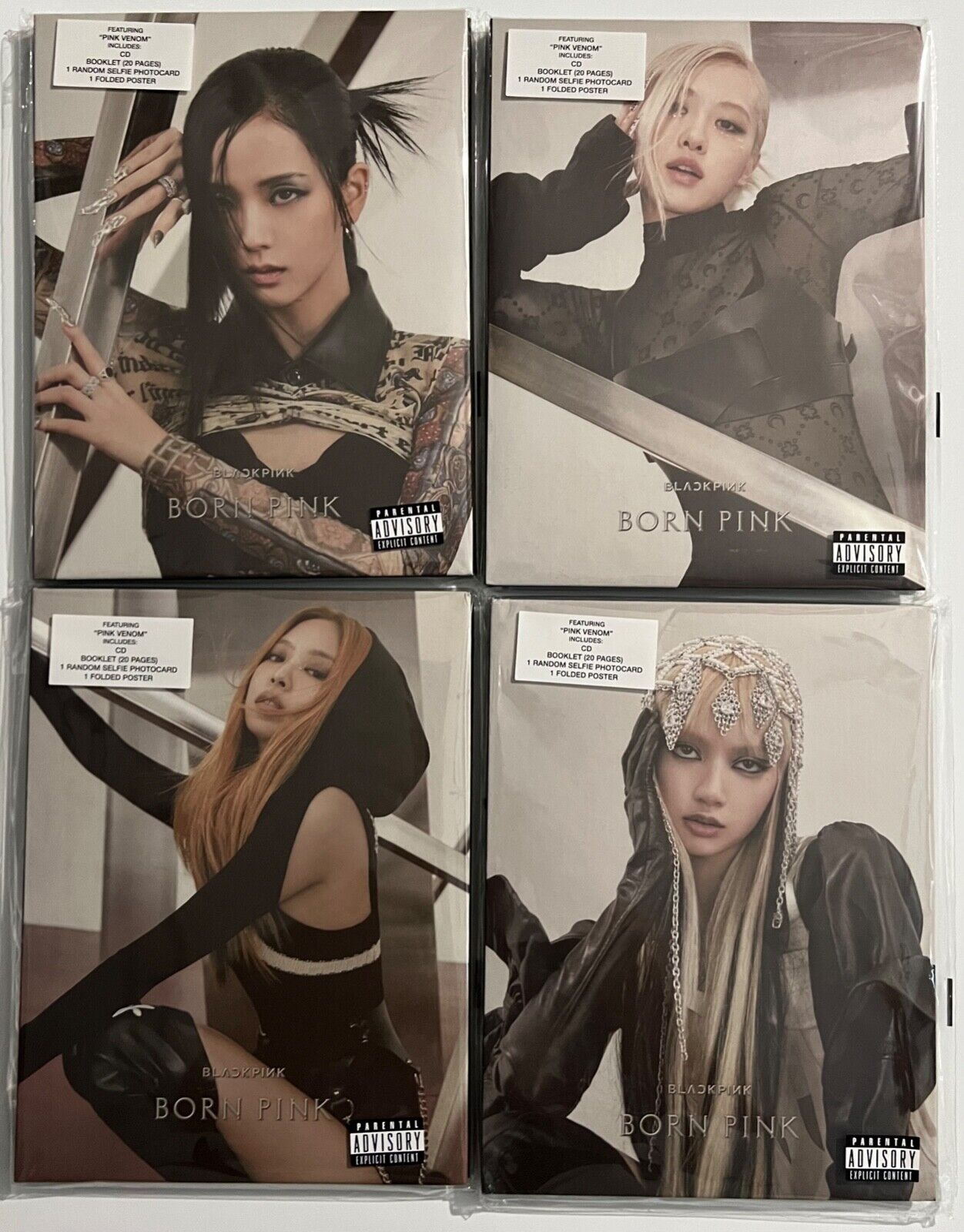 Signed Autograph Blackpink Born Pink Digipack Set All 4 Members NEW