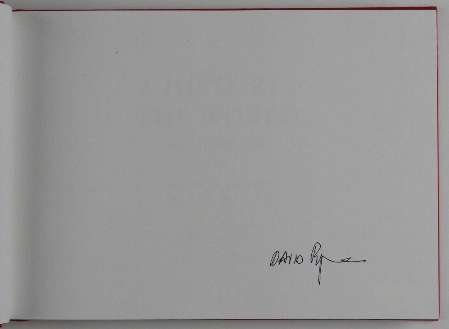 David Byrne Signed Autograph JSA Book A History Of The World in Dingbats