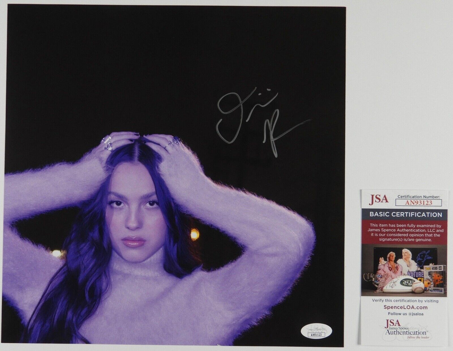 Olivia Rodrigo JSA Signed Autograph Album Insert Guts Vinyl