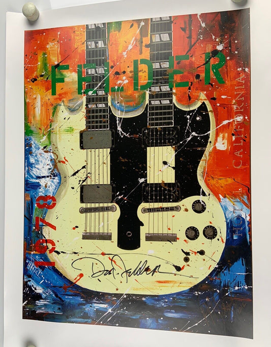 Don Felder Autograph Signed Lithograph Poster JSA Eagles