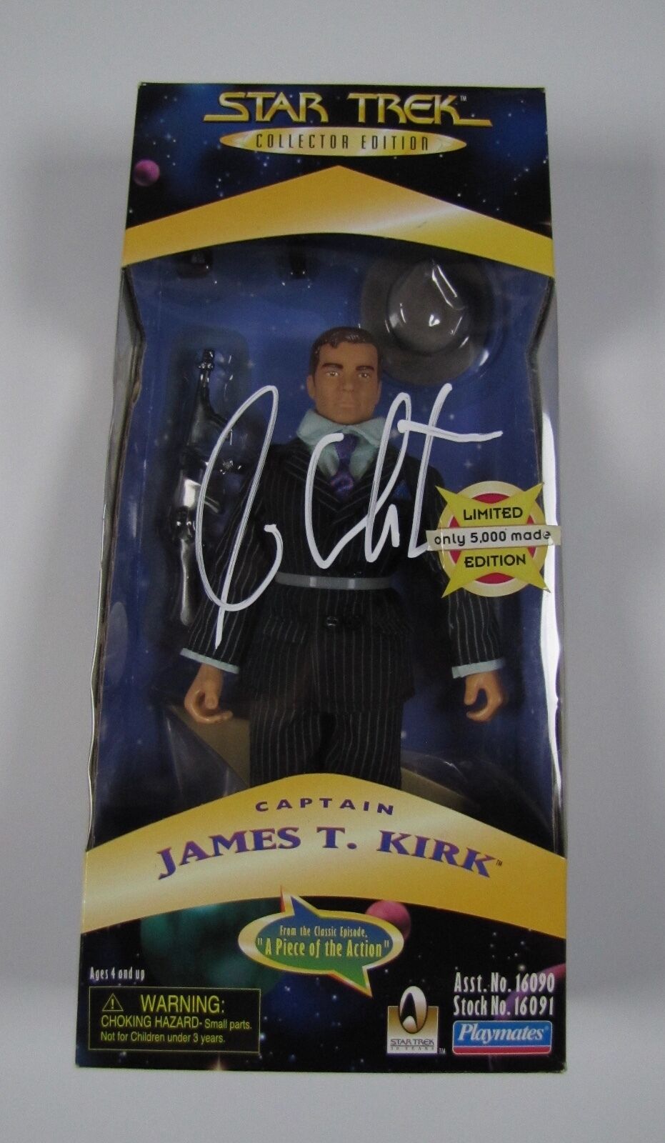 William Shatner Signed Autograph JSA Action Figure Playmates 9" Star Trek Kirk