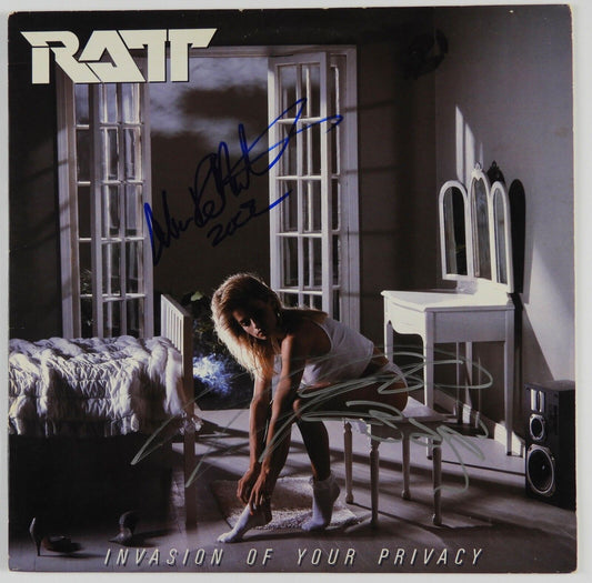 Stephen Pearcy Ratt JSA Signed Autograph Album Record Vinyl Warren DeMartini