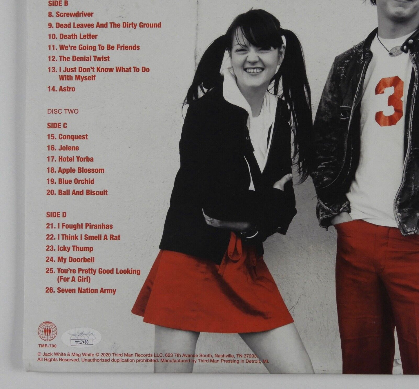 Jack White JSA Signed Autograph Record Album The White Stripes Greatest Hits