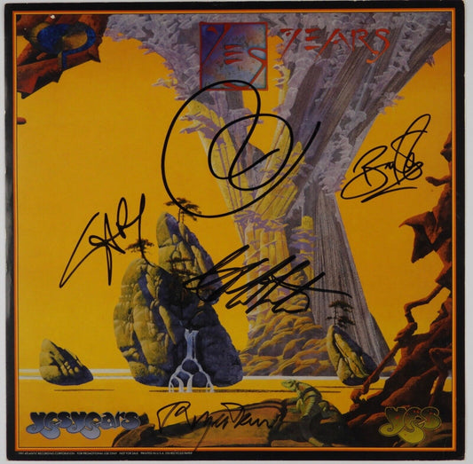 YES JSA Signed Autograph Album Record Promo Flat Jon Anderson Steve Howe Years