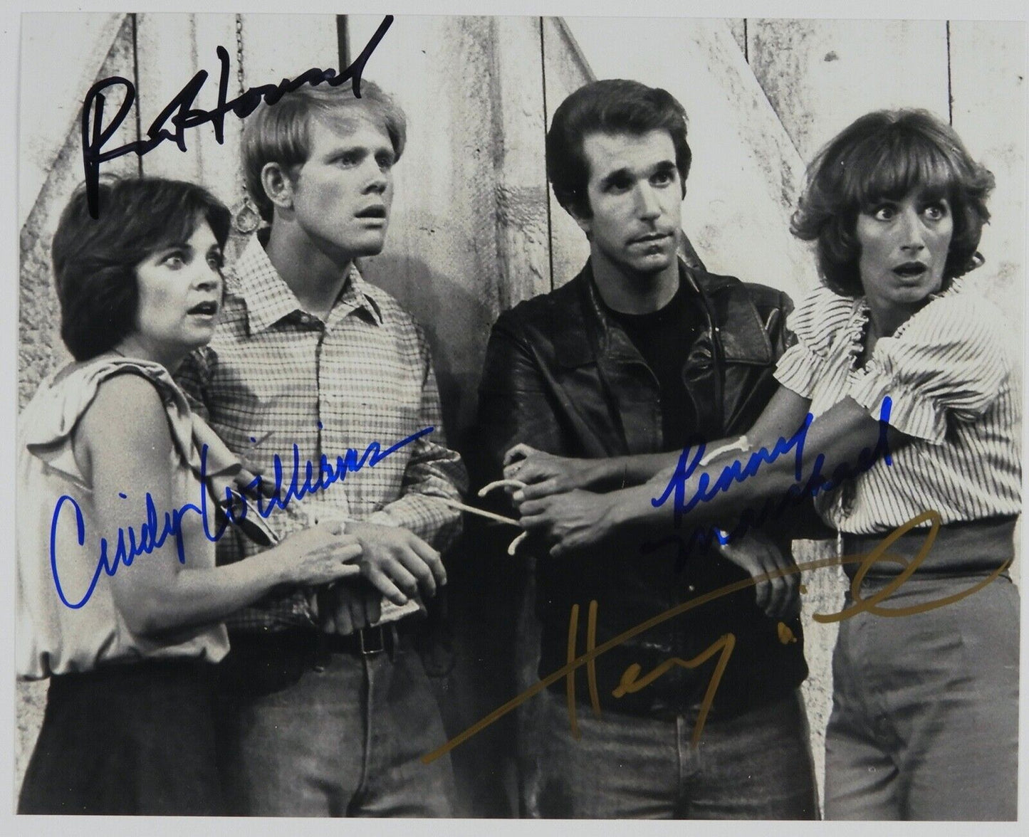 Laverne And Shirley Happy Days Cast JSA Autograph Signed Photo 8 x 10