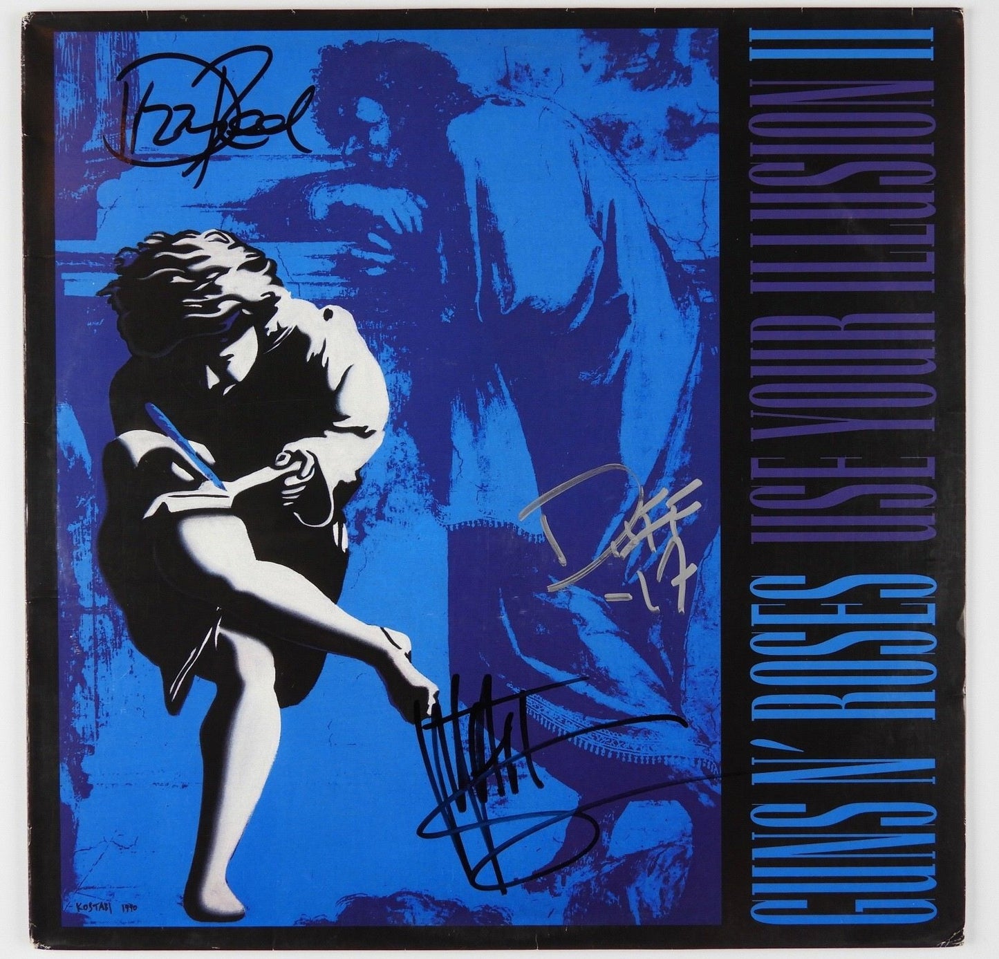 Guns N Roses Duff Dizzy Matt JSA Autograph Signed Album Appetite Record