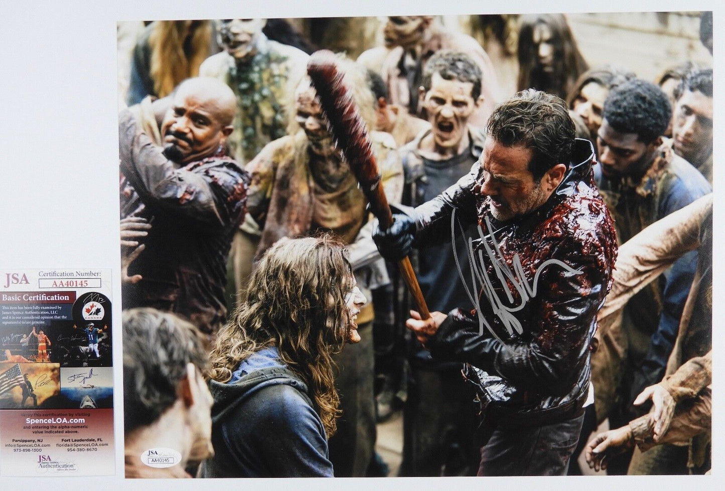 Jeffrey Dean Morgan Negan JSA The Walking Dead Autograph Signed Photo 11 x 14