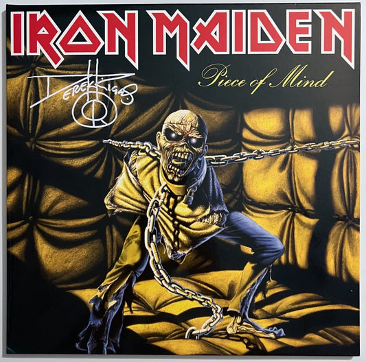 Iron Maiden Derek Riggs JSA Autograph Signed Album with Original Sketch Eddie