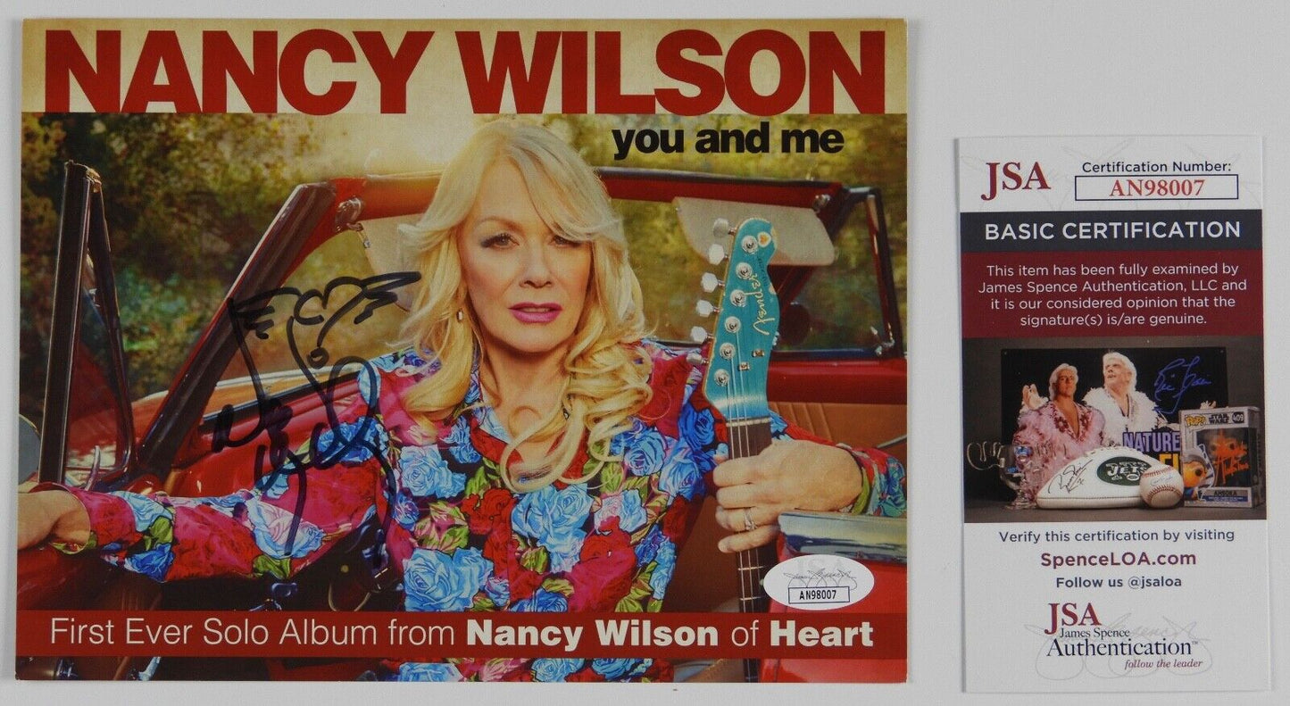 Nancy Wilson Heart JSA Signed Autograph CD Card You and Me CD