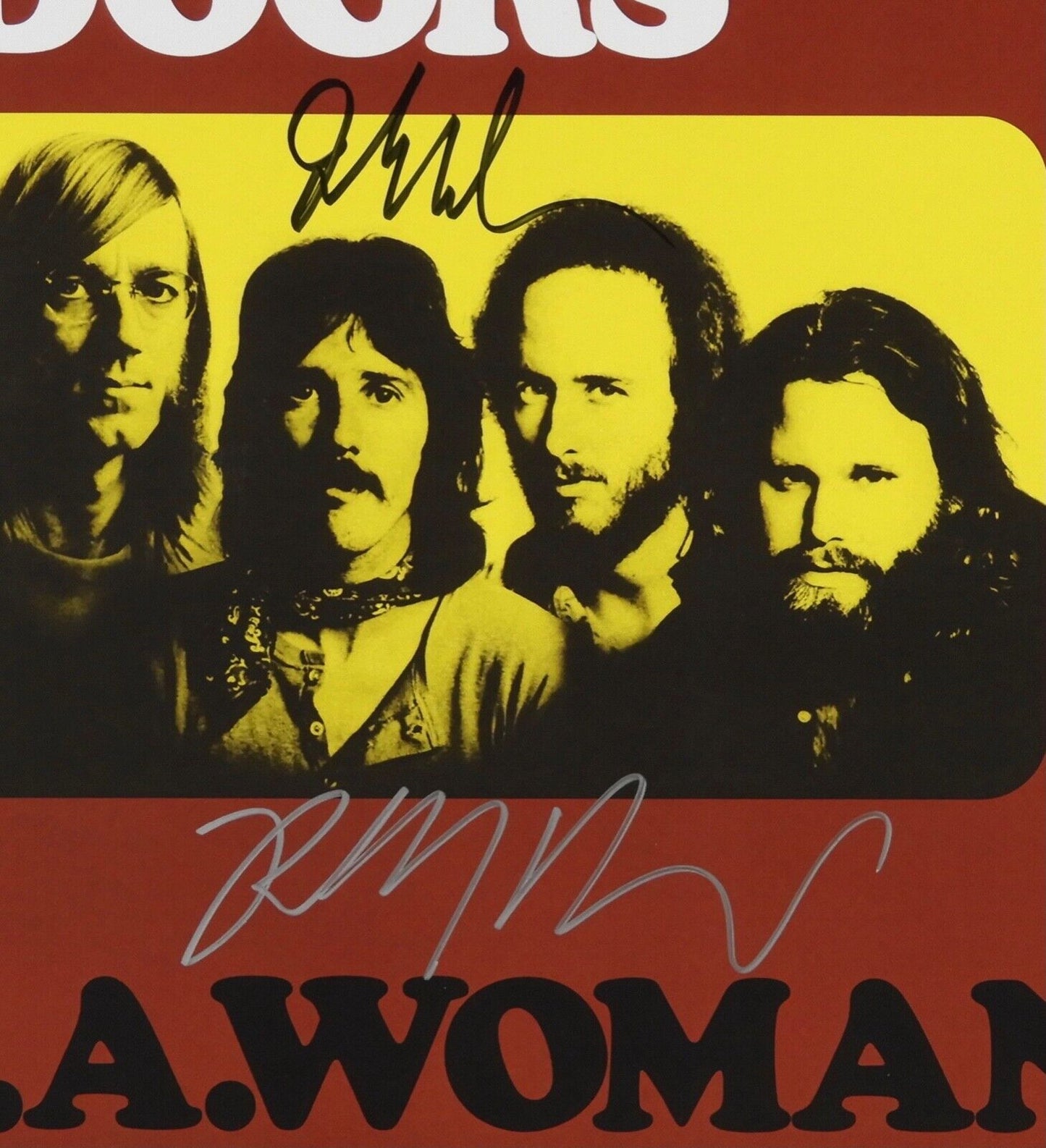 The Doors JSA Signed Autograph Album Vinyl Record LA Woman 50th Anniversary