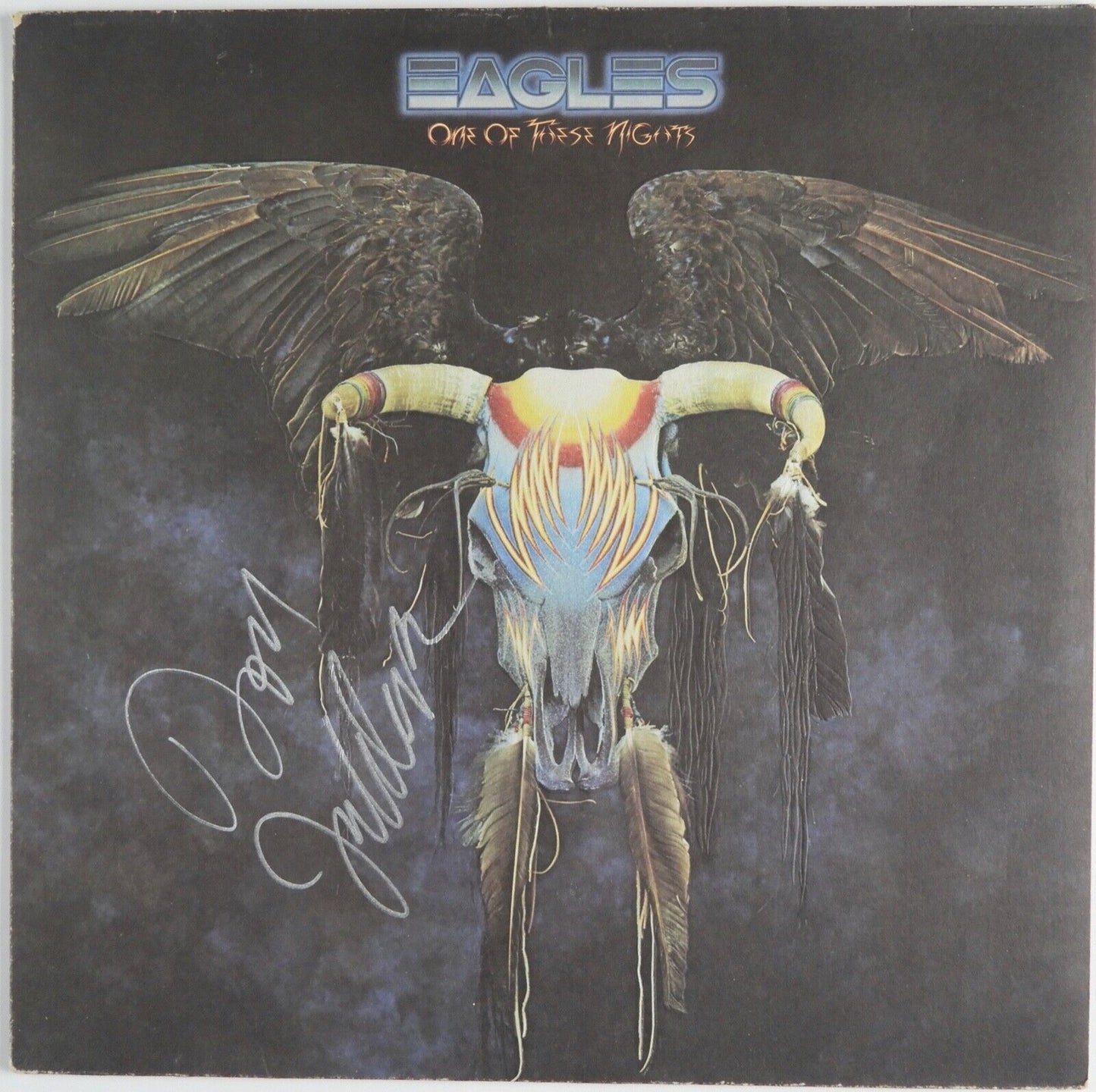 Don Felder Eagles JSA Signed Autograph Album Vinyl Record One Of These Nights