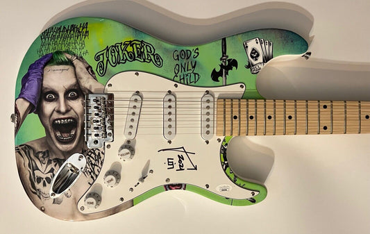 Jared Leto Joker JSA Autograph Signed Guitar Stratocaster Thirty Seconds To Mars