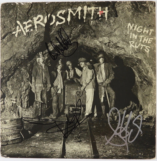 Aerosmith Signed Autograph Album Record JSA Steven Tyler Whittford Hamilton