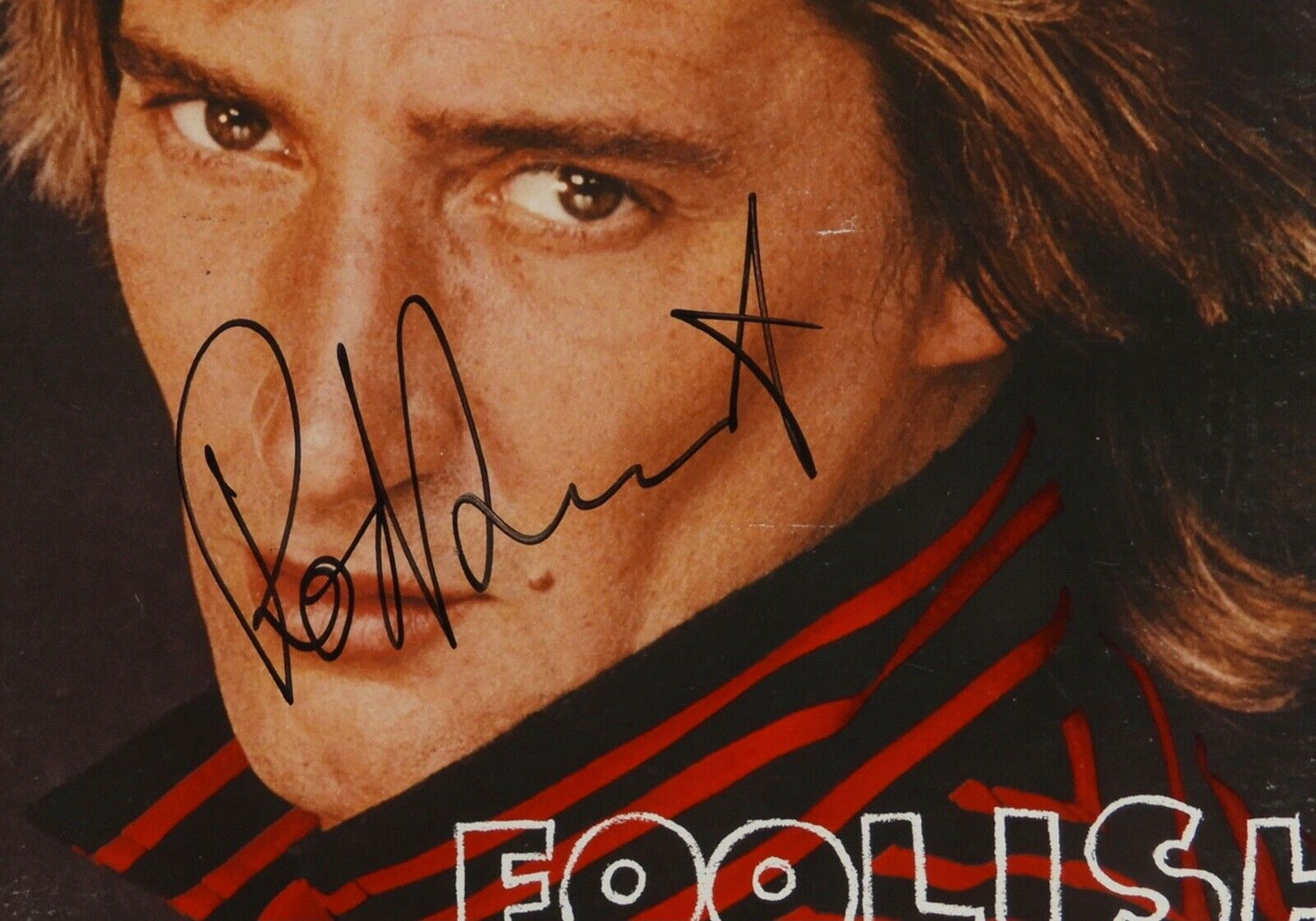 Rod Stewart JSA Signed Autograph Album Vinyl Record Foolish Behavior