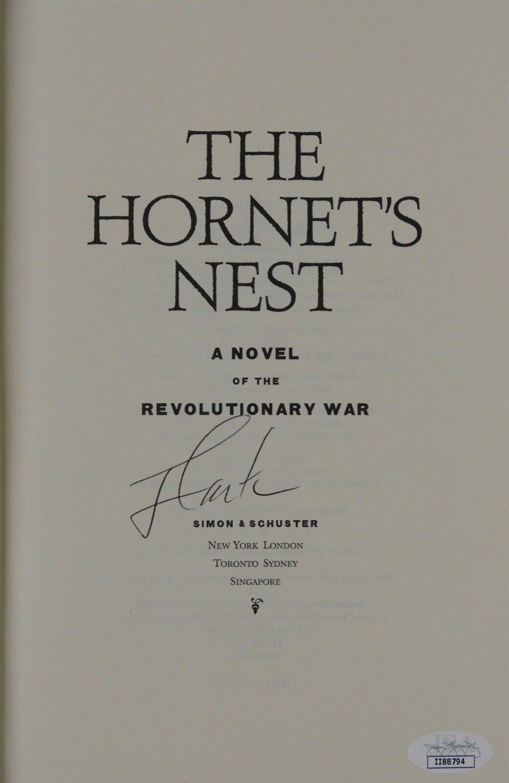 Jimmy Carter JSA Signed Autograph Book The Hornet's Nest FIRST EDITION