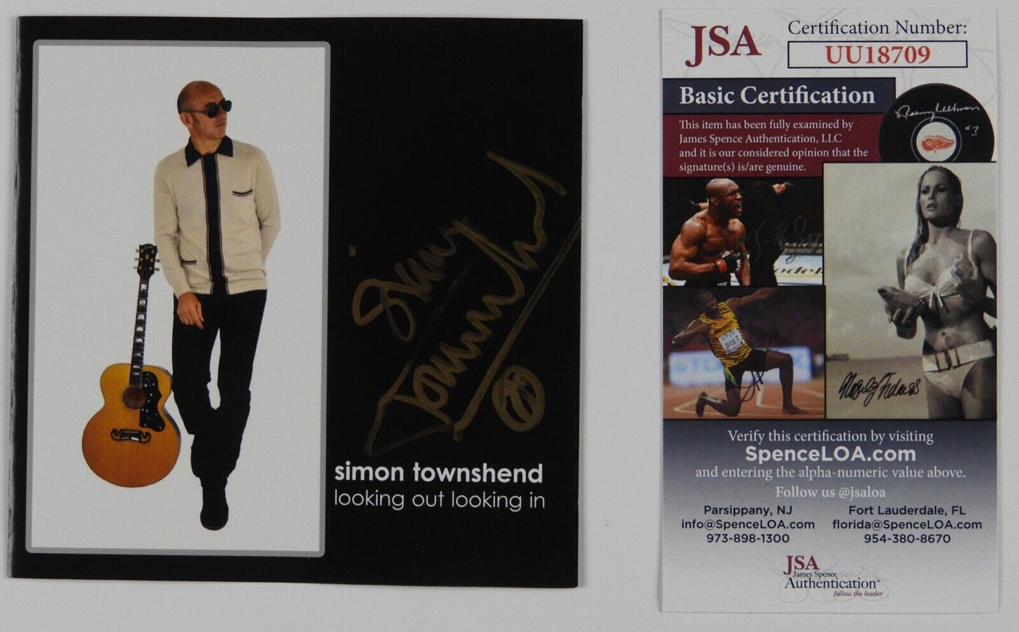 Simon Townshend JSA Signed Autograph CD Looking Out Looking In