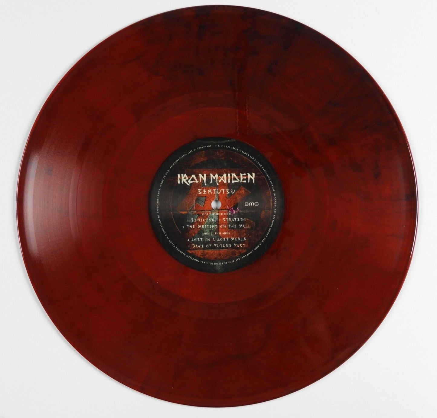 Iron Maiden JSA Autograph Signed Senjutsu Album Vinyl Record Colored