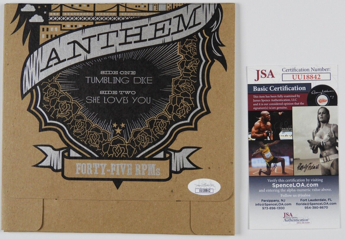 The Gaslight Anthem JSA Fully Signed Autograph 45 Record Vinyl