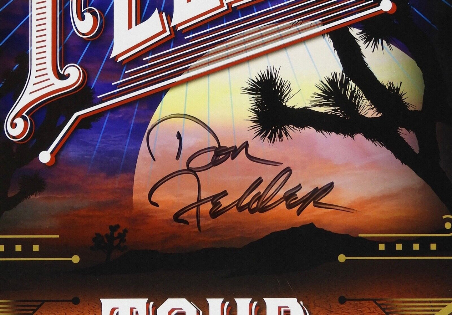 Don Felder Autograph Signed Lithograph Poster JSA Eagles