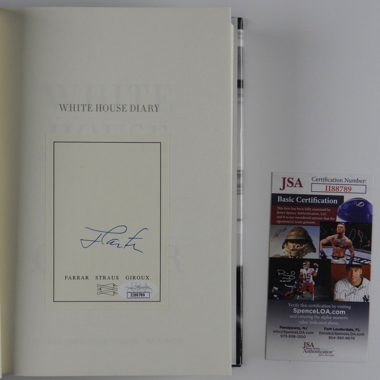 Jimmy Carter JSA Signed Autograph Book White House Diary