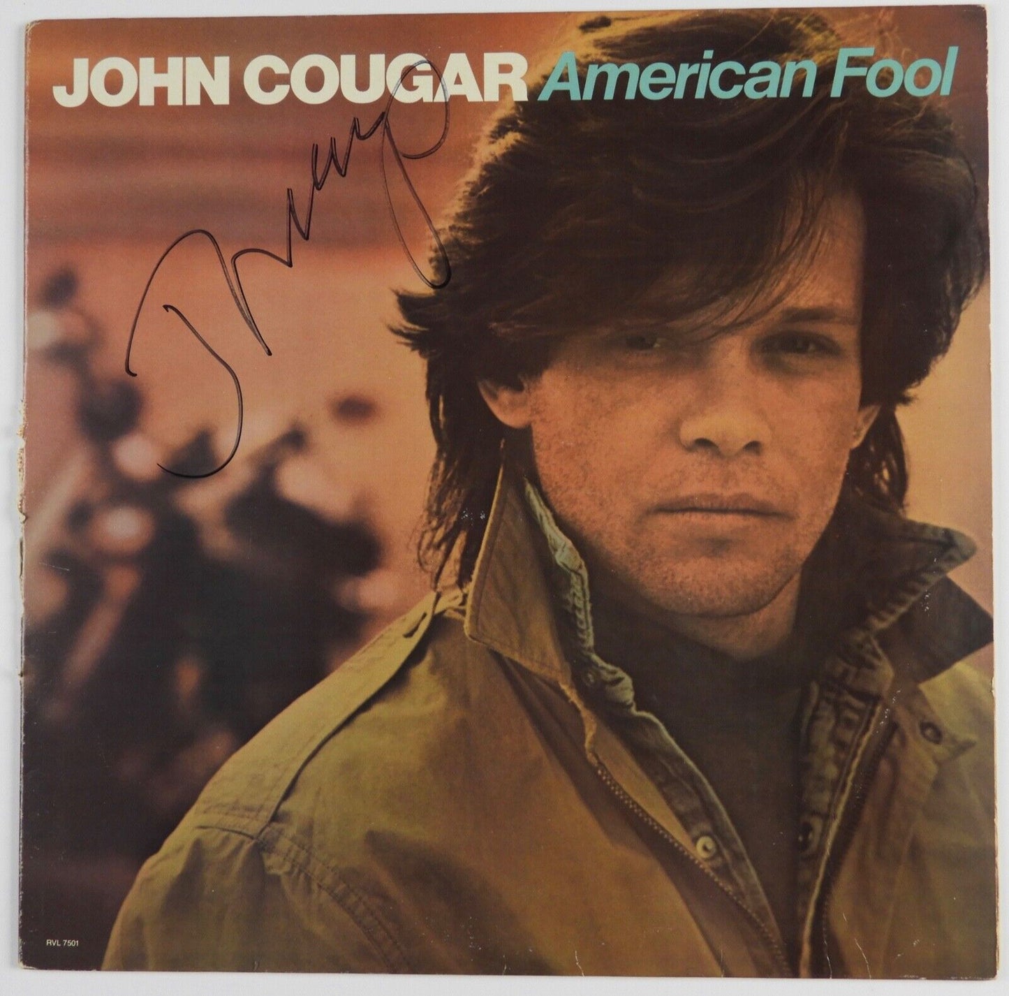 John Cougar Mellencamp JSA Signed Autograph Album Vinyl Record LP American Fool