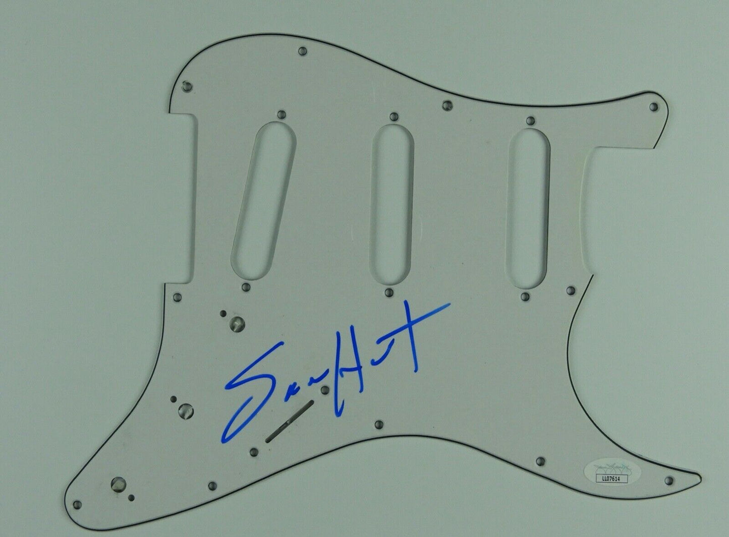 Sam Hunt JSA Autograph Signed Guitar Guard Strat Kickplate