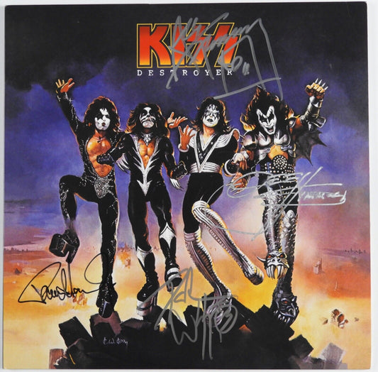 KISS JSA Fully Signed Autograph Album Destroyer Gene Simmons Peter +