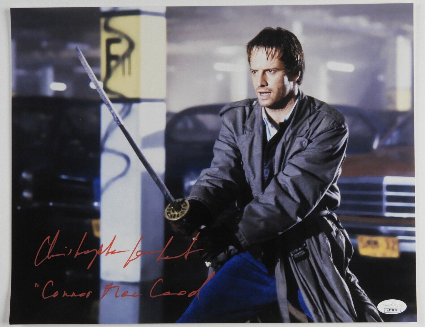 Christopher Lambert Highlander Autograph Signed Photo JSA 11x14