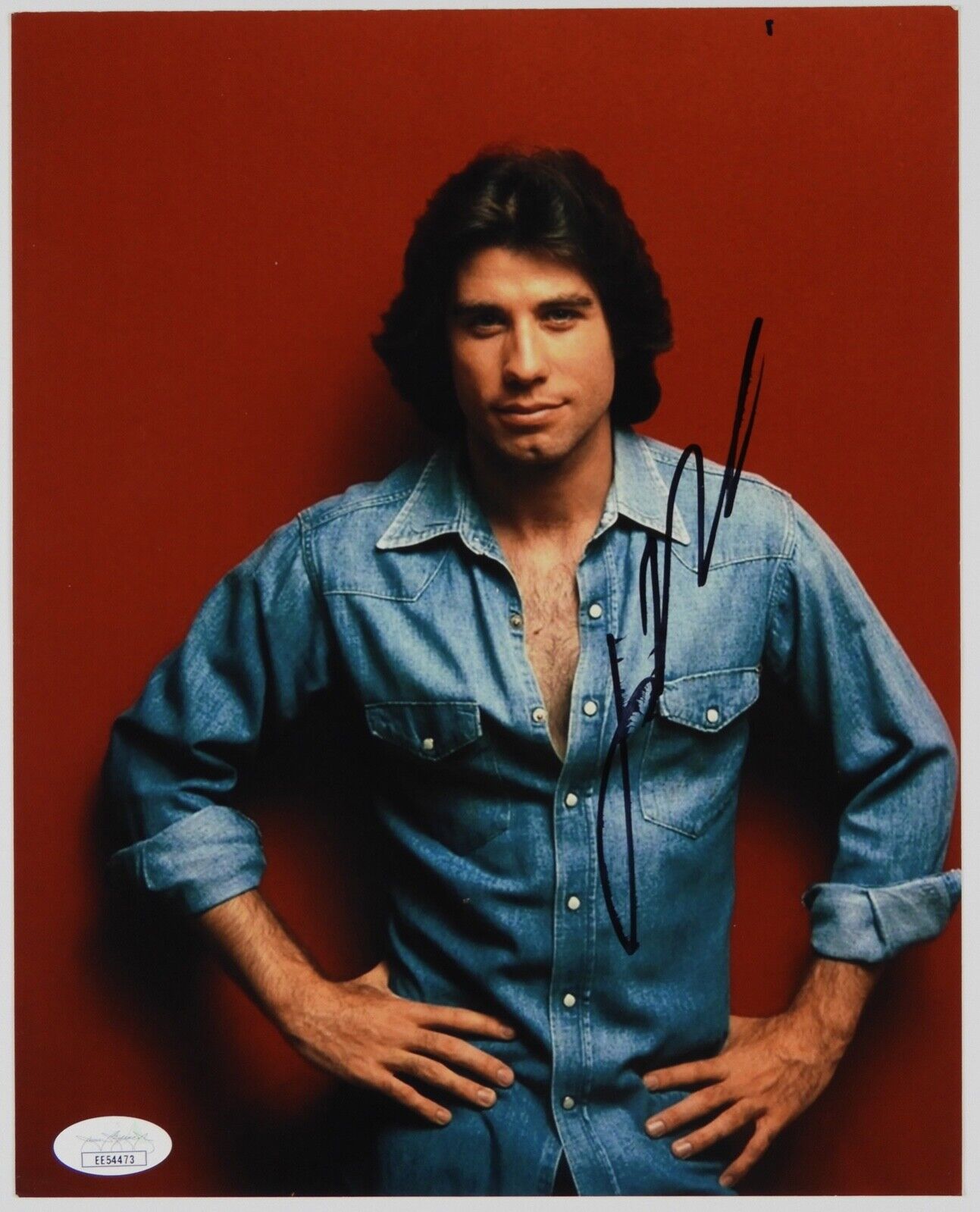 John Travolta Autograph Signed Photo JSA 8 x 10 Saturday Night Fever