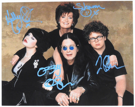 Ozzy Osbourne Autograph Signed 8 x 10 The Osbourne Family