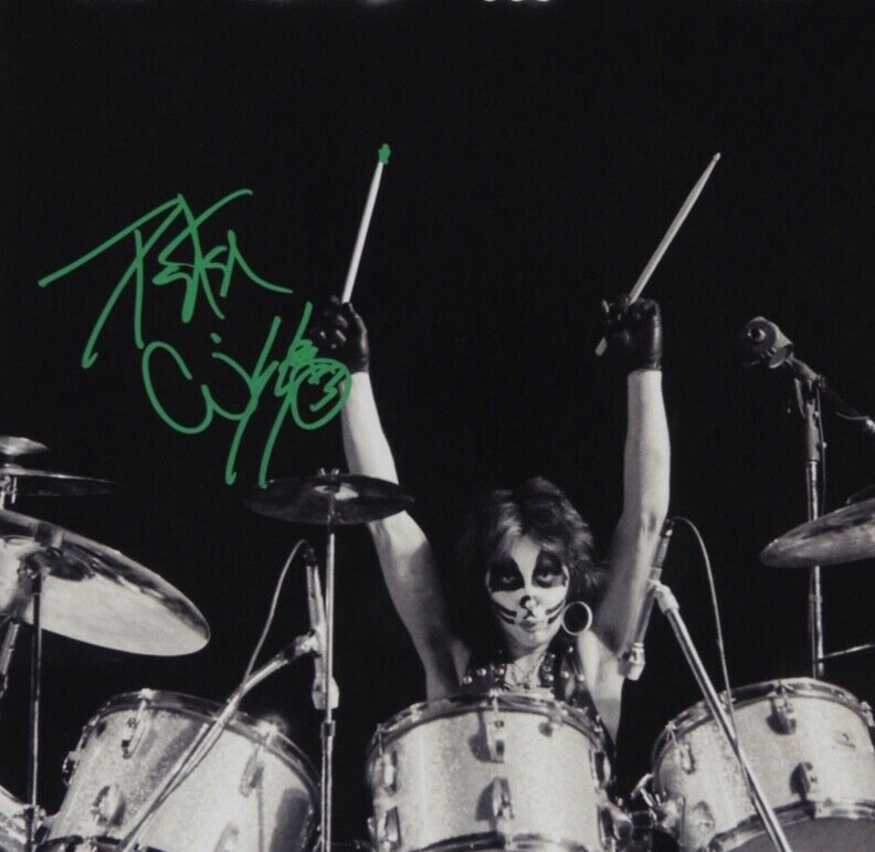 KISS Peter Criss Signed Autograph JSA Beacon theatre 1975 Len DeLessio Photo