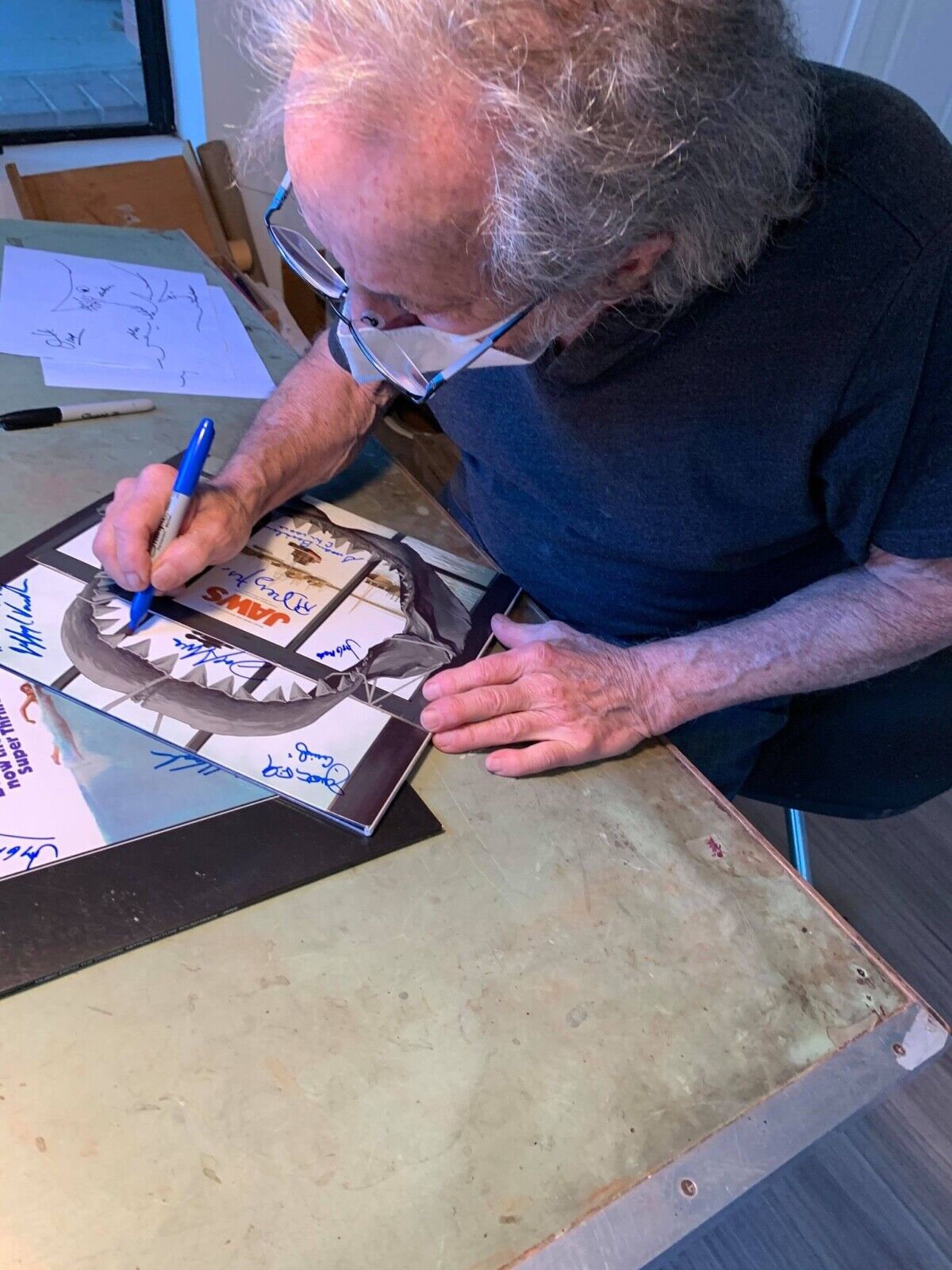 JAWS CAST JSA Signed Autograph Album Soundtrack LP Mondo Richard Dreyfuss + 8