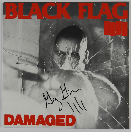 Greg Ginn Black Flag JSA Signed Autograph Album Record Vinyl Damaged IIII