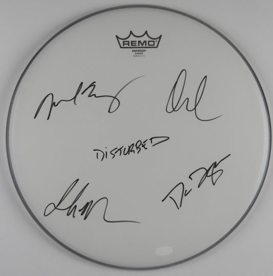 Disturbed Fully Signed Autograph Drum Head JSA COA 14" David Draiman +