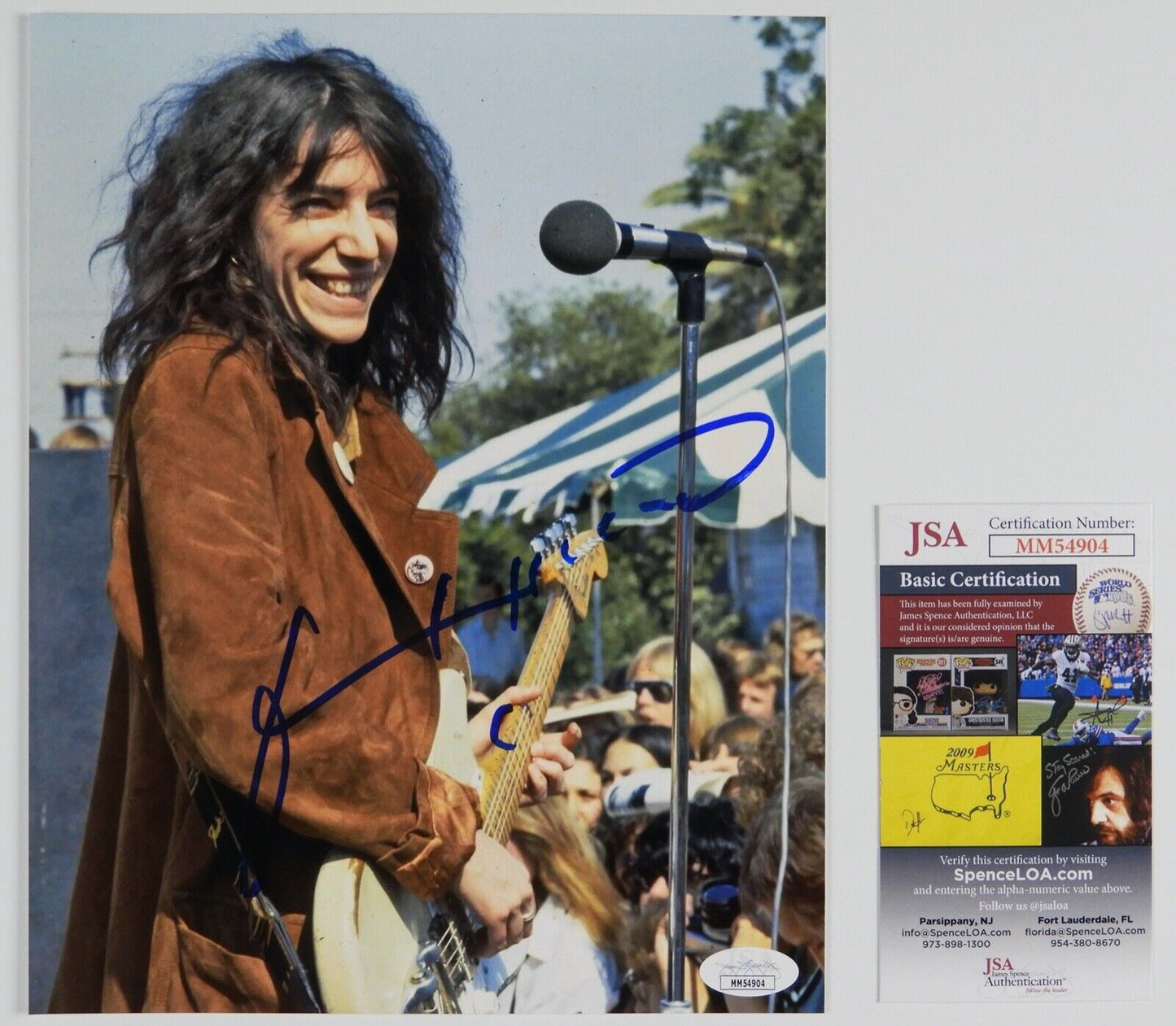 Patti Smith Signed Autograph 8 x 10 photo JSA COA