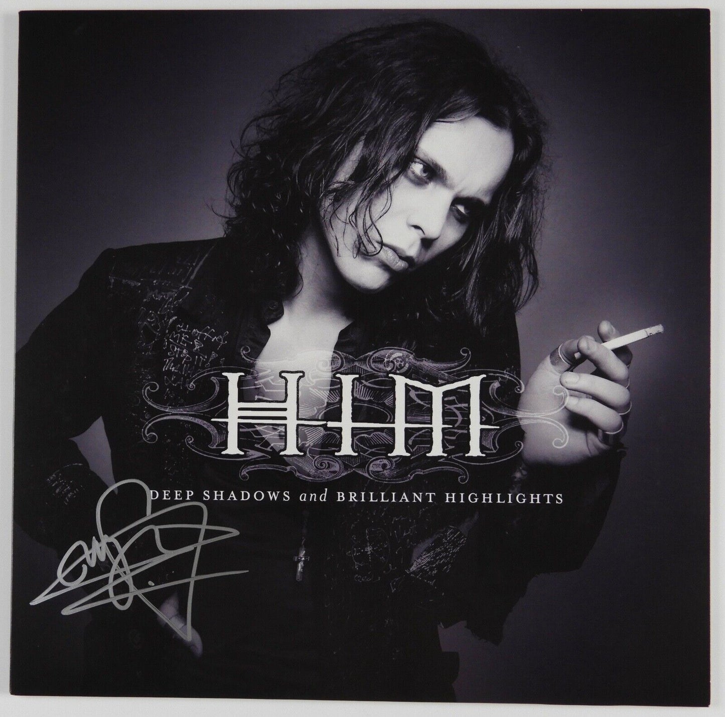 Ville Valo HIM JSA Signed Autograph Album Record Vinyl Deep Shadows And Brillian