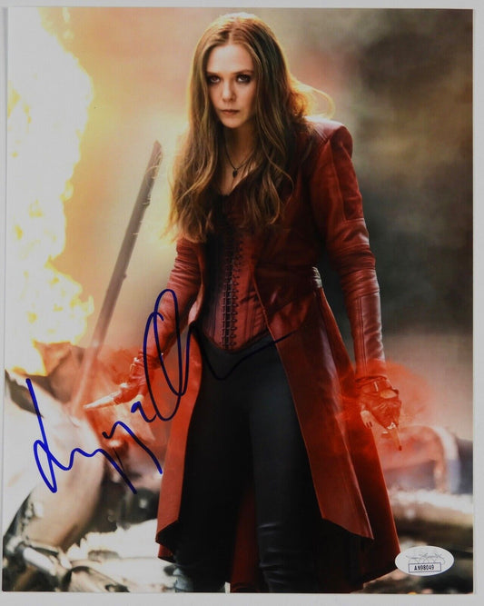 Elizabeth Olsen Autograph JSA Signed Photo Scarlet Witch Wanda Vision