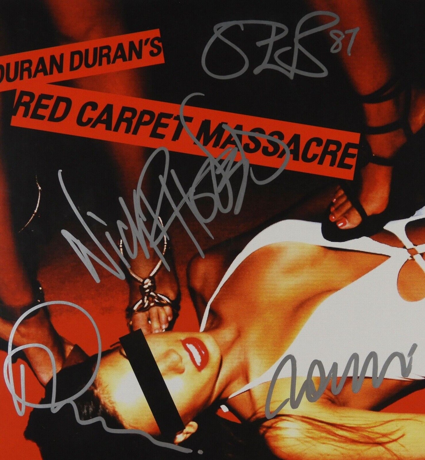 Duran Duran JSA Autograph Signed Album Record Red Carpet Massacre