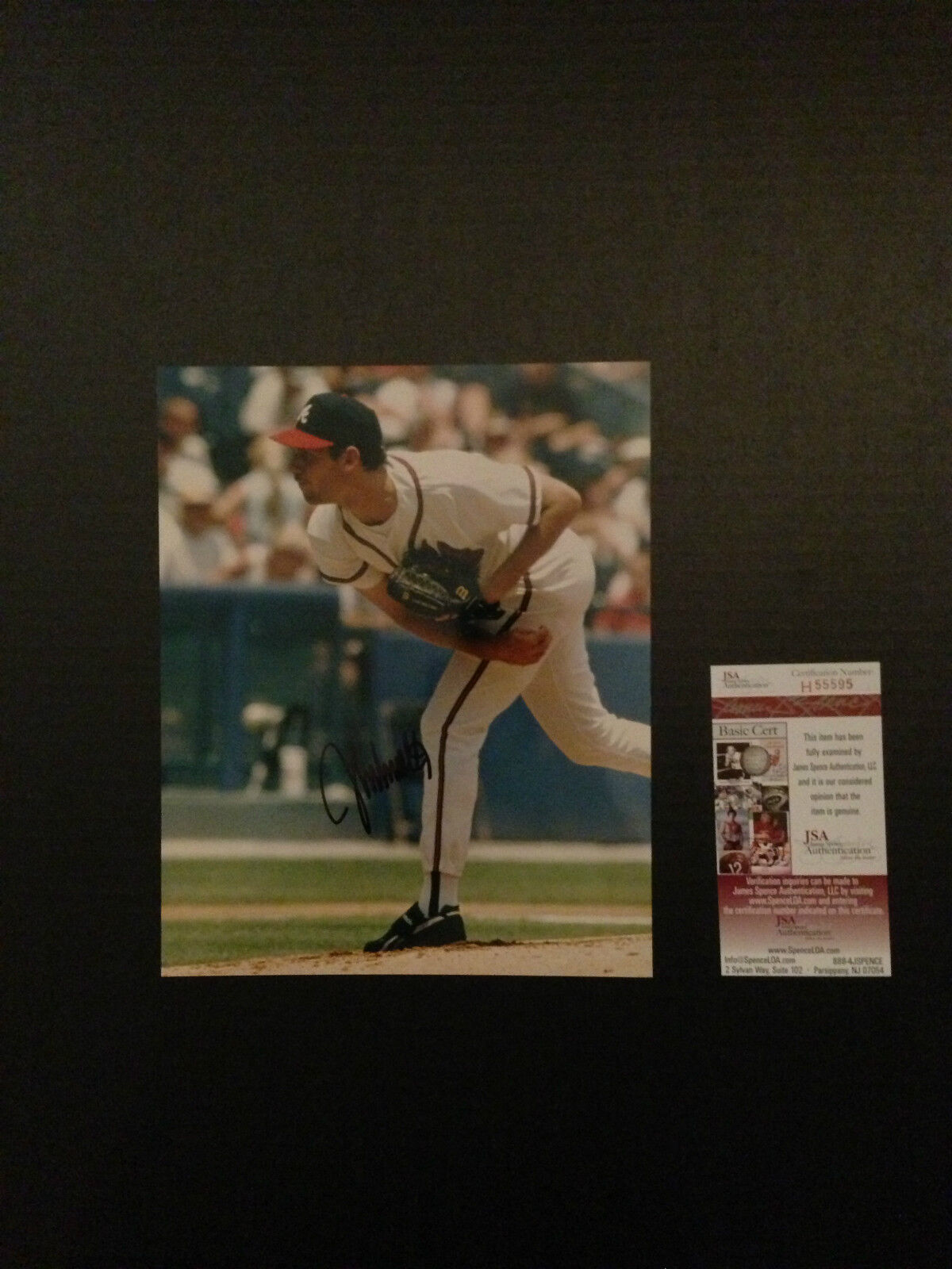 John Smoltz JSA Signed Photograph Autographed 8 x 10 Atlanta Braves