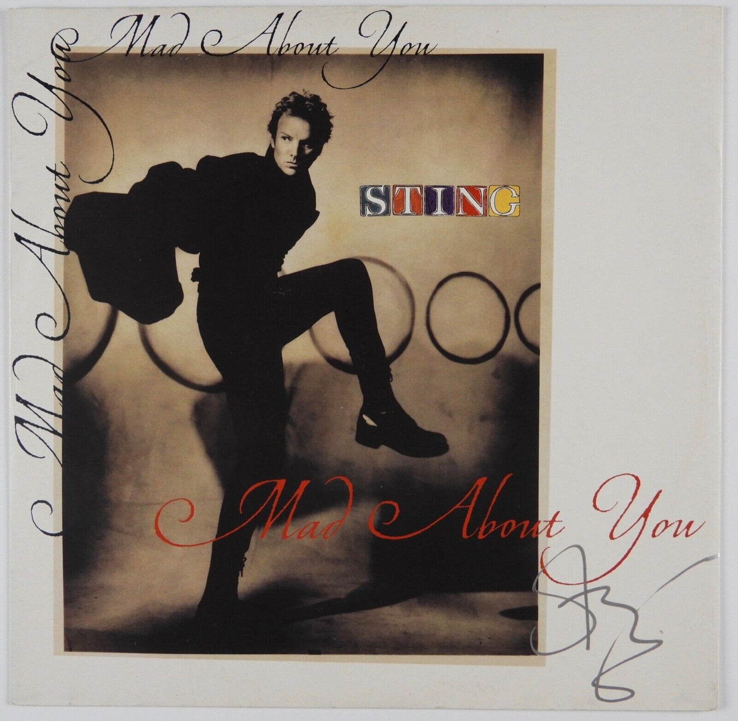 Sting Mad About You Signed Autograph Record Album JSA Vinyl Record
