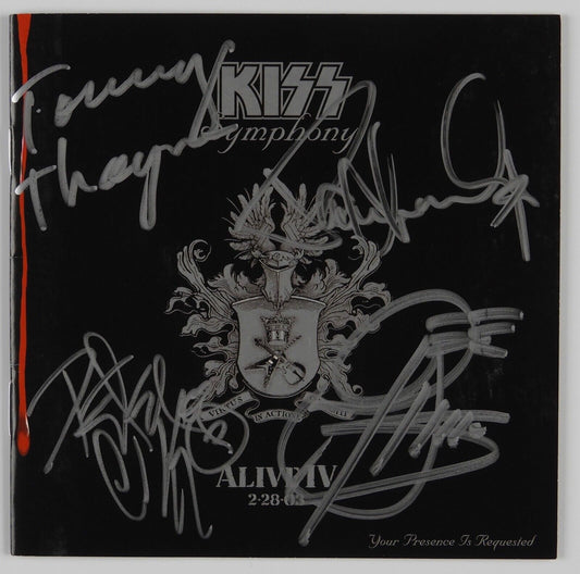 KISS FULL BAND Symphony Alive IV JSA Signed Autograph CD Paul Stanley