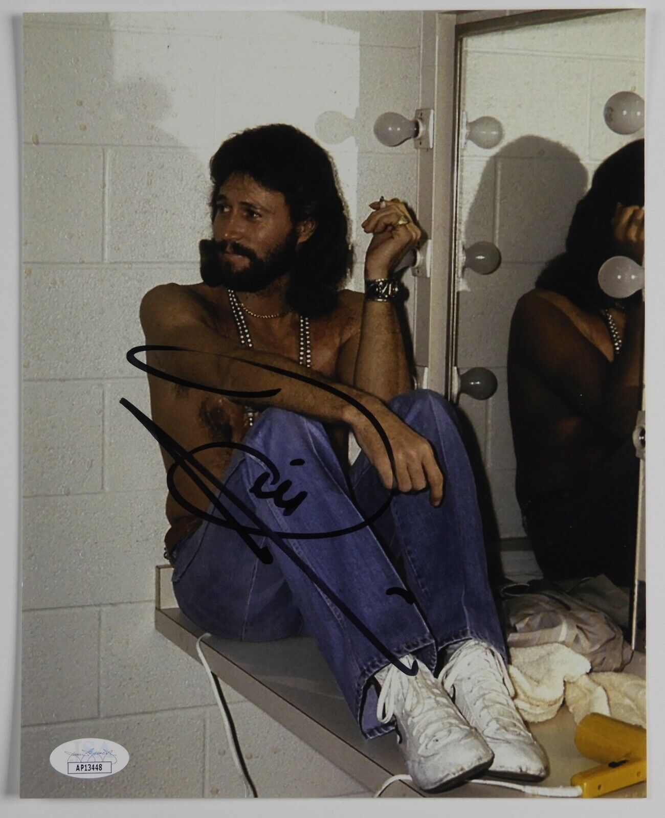 Barry Gibb JSA Signed Autograph 8 x 10 Photo The Bee Gees