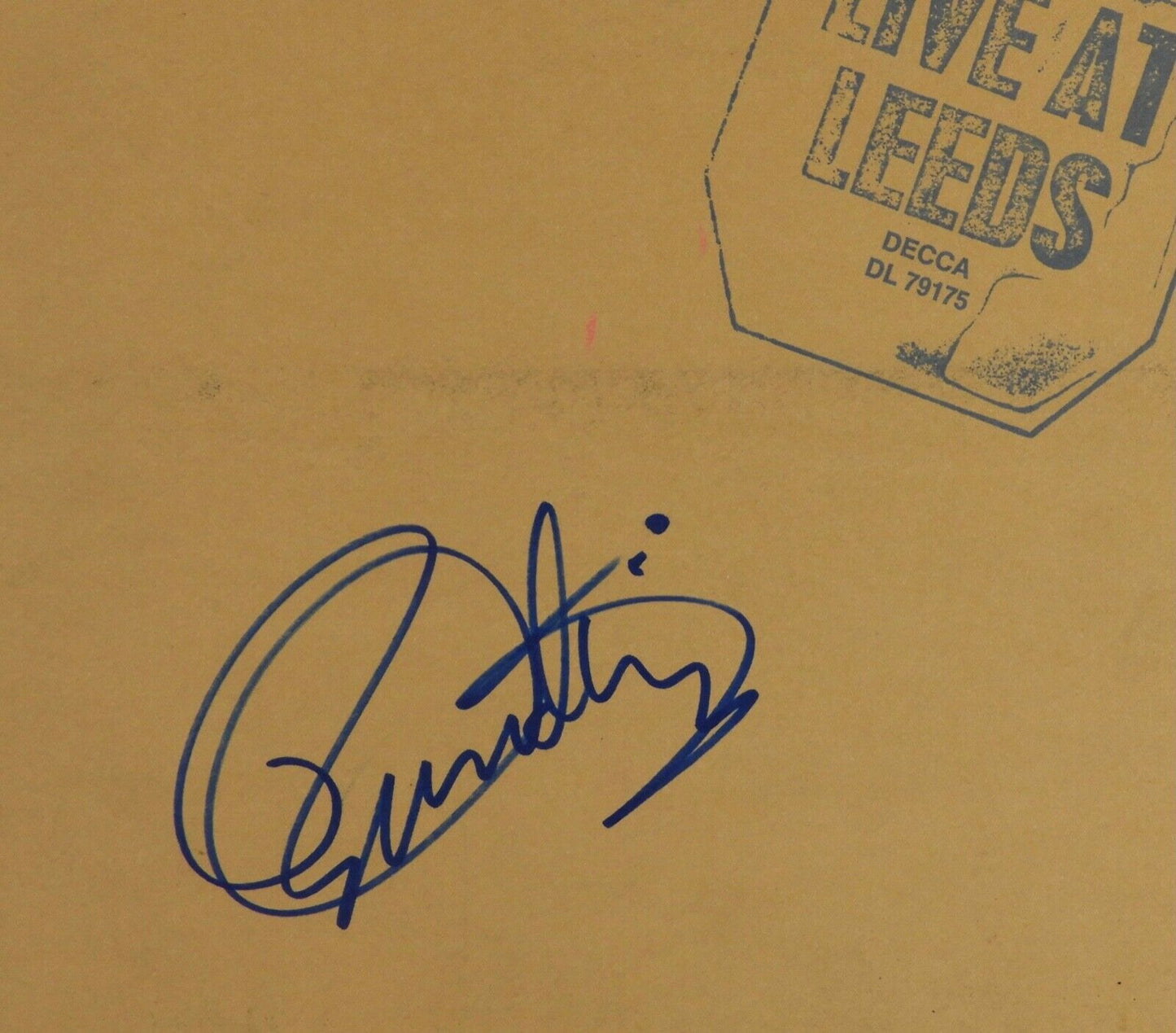 Roger Daltrey The Who JSA Autograph Signed Album Vinyl Live At Leeds