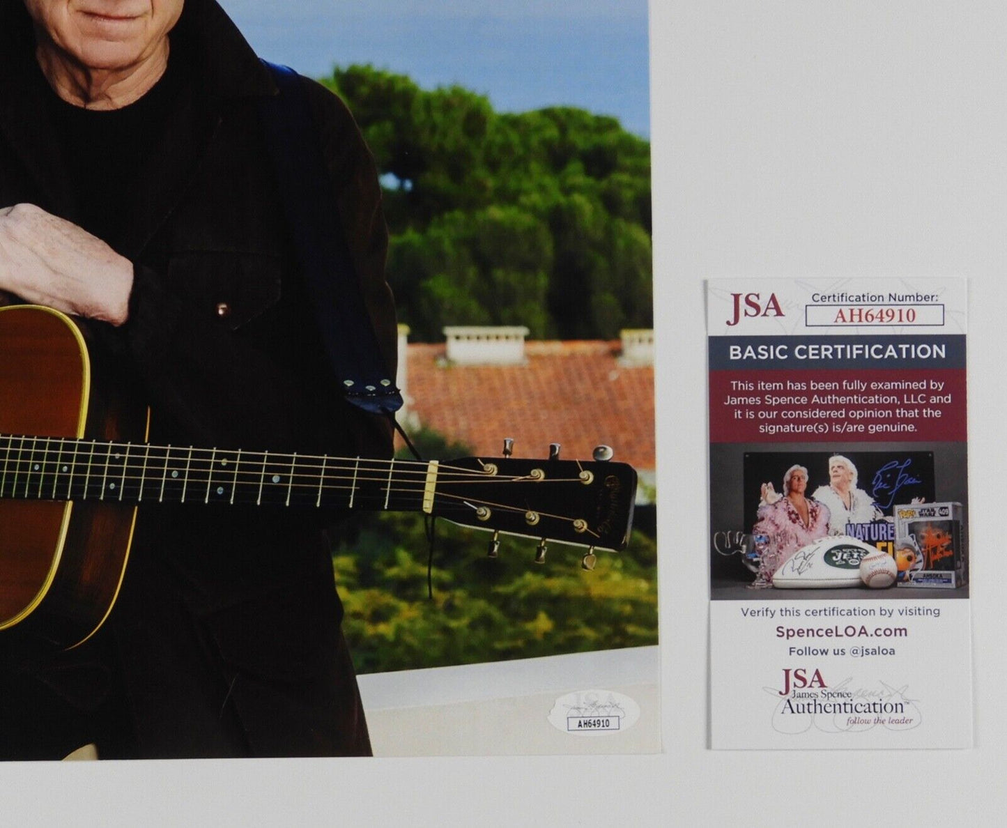 Justin Hayward Lithograph Poster JSA Signed Autograph 11 x 17 The Moody Blues
