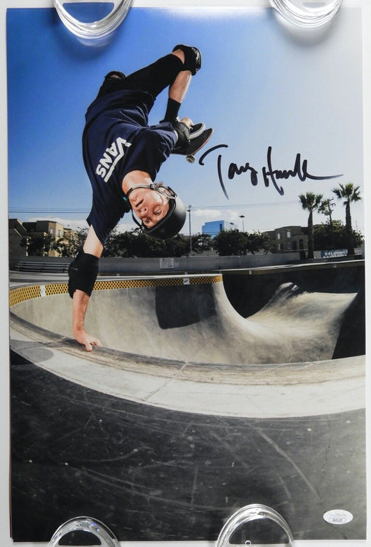 Tony Hawk Signed Autograph 12 x 18 JSA COA skateboard legend