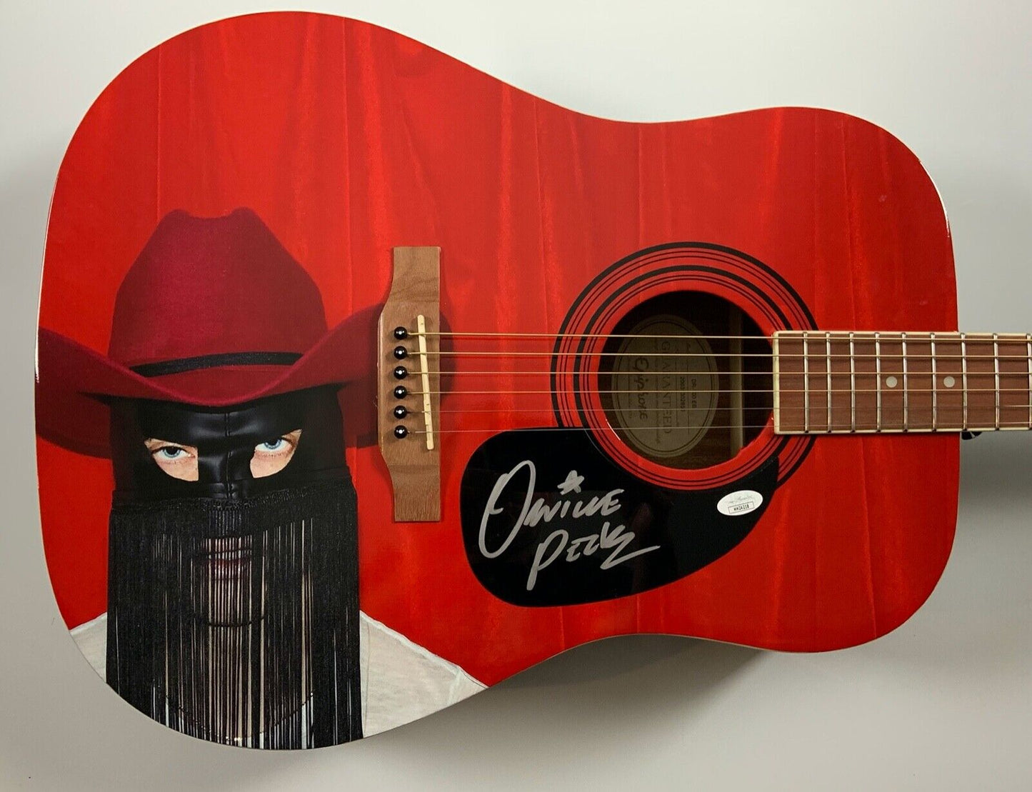 Orville Peck JSA Autograph Signed Guitar Epiphone Acoustic