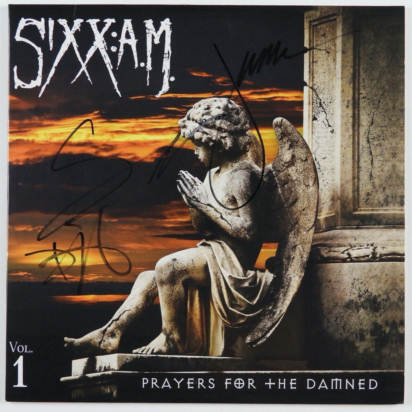 Sixxam Nikki Sixx Signed LP Autograph JSA Album Record Prayers For The Damned