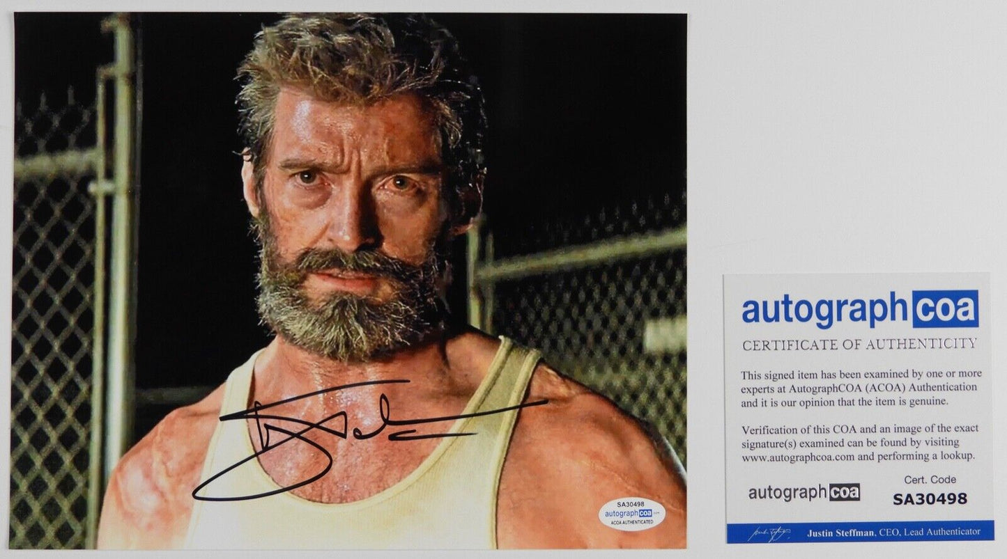 Hugh Jackman Wolverine Autograph Signed 8 x 10 photo ACOA X Men Logan