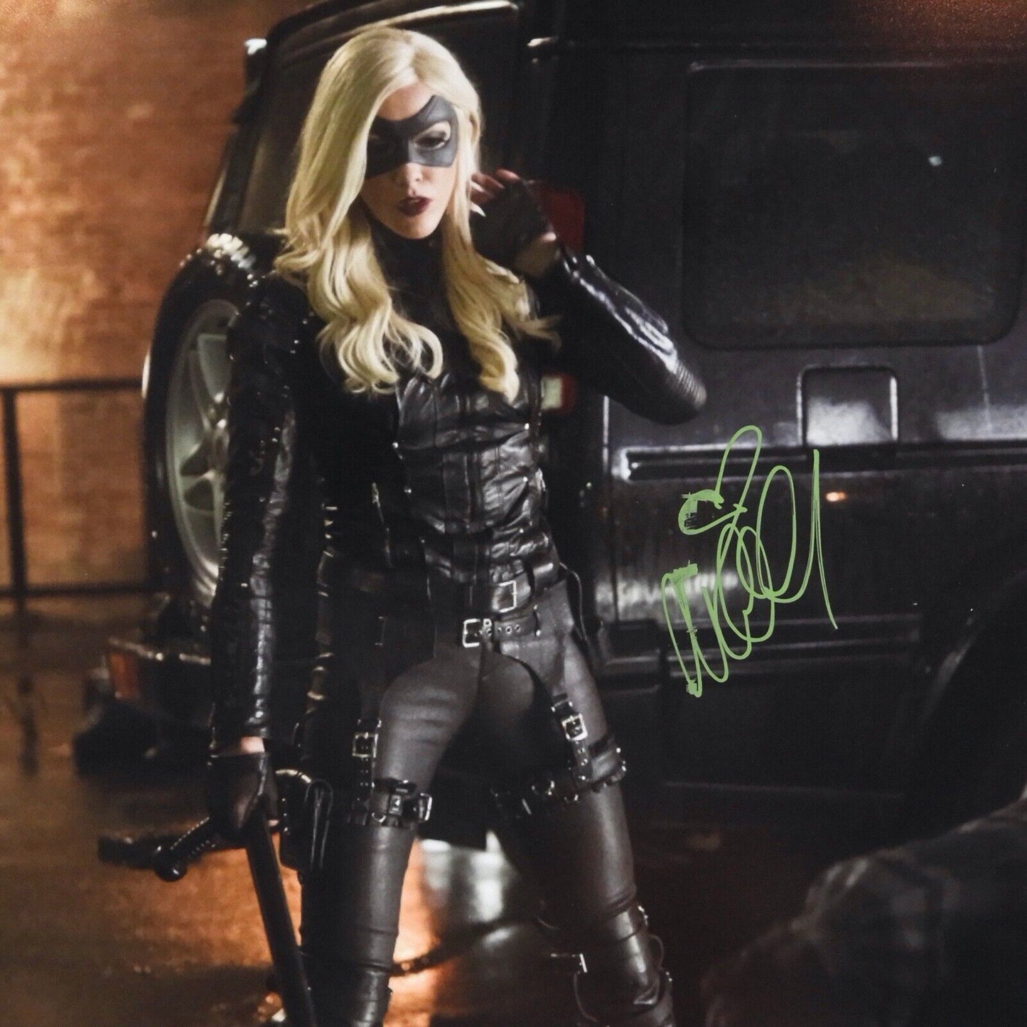 Katie Cassidy Arrow Autograph Signed 11 x 14 JSA COA Black Canary